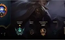 CONTA LEAGUE OF LEGENDS PLAT 1 SOLO/DUO PLAT 1 FLEX