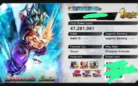 Conta Con Vegetto Ultra Legend Dbz Legends 14 estrelas !