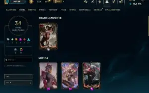 Ouro 4 com 80 Champs e 34 Skins +2 Prestigios ( MAIN ADC )