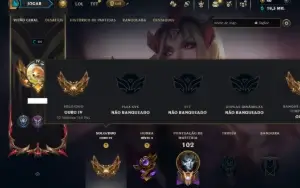 Ouro 4 com 80 Champs e 34 Skins +2 Prestigios ( MAIN ADC )