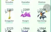 Conta lvl 33 com 46 shinys e mais de 100 Lendários