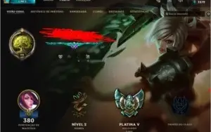 Conta League of legends Platina 52 skins