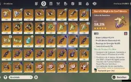 GENSHIN IMPACT - AR54  23 T5 Nahida C4 + Bis, shogun C4+14T5