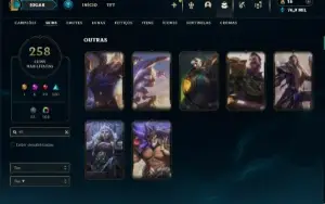Esmeralda 3 com TODOS os champs e 258 Skins + Mono Riven