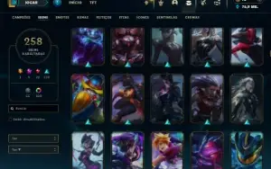 Esmeralda 3 com TODOS os champs e 258 Skins + Mono Riven