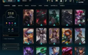 Esmeralda 3 com TODOS os champs e 258 Skins + Mono Riven