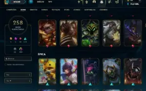 Esmeralda 3 com TODOS os champs e 258 Skins + Mono Riven