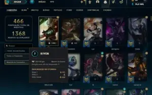 Esmeralda 3 com TODOS os champs e 258 Skins + Mono Riven
