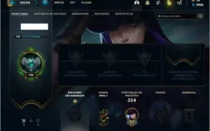 Conta unranked com 155 Champs e 46 Skins