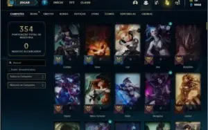 Conta unranked com 155 Champs e 46 Skins
