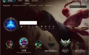 Conta League of Legends - Prata + Borda 42 Champs+ e Skins+