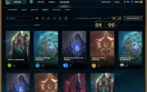 Conta 5 anos em League of Legends - Platina - Skins Raras