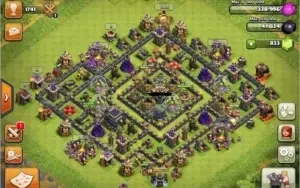 Clash of clans cv9 full defesas barato