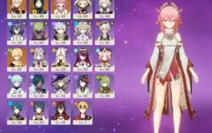 Genshin Ar24: Kazuha, Yae Miko, Staff Of The Scarlet Sands