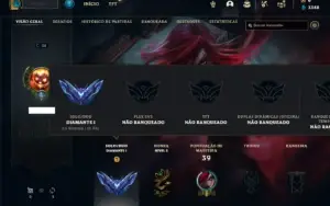 Conta diamante 1 com 30 Champs e 3 Skins