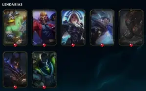Ultimo elo: emeralda 1, 71% de Win rate 52 skins e 10 cromas
