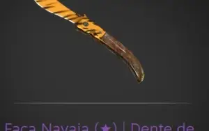 Faca Navaja Dente de Tigre cs go