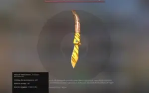 Faca Navaja Dente de Tigre cs go