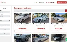 Site de Concessionária Completo - Estoque, Filtros e Painel