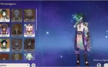 Genshin Impact AR52 4 Cinco estrelas e todos 4 estrelas