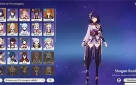 V AR40>childe, jean c1, raiden,kujou sara c5,harpa celestial