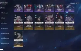 Honkai: Star Rail - 20 Personagens 5* + MC Masculino