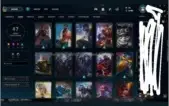 conta level 162 com 47 skins mais de 80 campeoes!!!