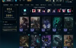Ouro 3 com TODOS os Champs e 433 Skins + 10 Prestigios