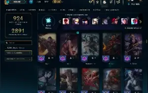 Ouro 3 com TODOS os Champs e 433 Skins + 10 Prestigios