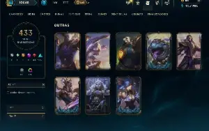 Ouro 3 com TODOS os Champs e 433 Skins + 10 Prestigios