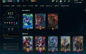 Ouro 3 com TODOS os Champs e 433 Skins + 10 Prestigios