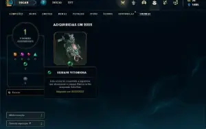 Conta Unranked com 45 Champs e 19 Skins +2 Fragmentos