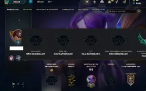 Conta Unranked com 45 Champs e 19 Skins +2 Fragmentos