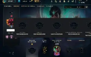 Unranked com 140 Champs e 61 Skins ( SUP / MID / ADC )