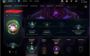 Conta do LoL, full champ e 130 skins