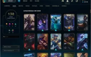 Conta do LoL, full champ e 130 skins