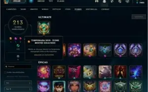 Conta de LoL e Valorant