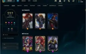Conta de LoL e Valorant
