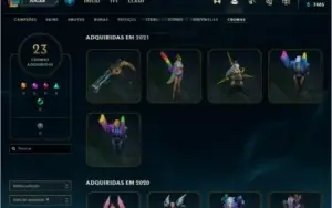 Conta de LoL e Valorant