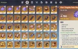 Conta Genshin AR57 Ganyu + Yoimiya + 8 t5 + 80+ dias benção