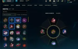 Unranked com 40 Champs e 9 Skins + 2 Fragmentos