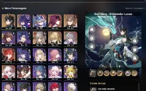 Genshin(AR60) / Star Rail (AR67) / Honkai (Lv80) - 3 em 1 ⭐️