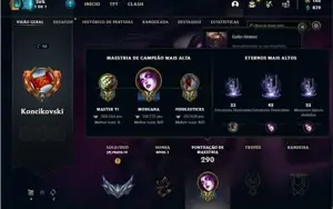 Conta prata 4 com 125 Champs e 62 Skins + 2 Ultimates