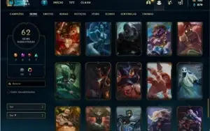 Conta prata 4 com 125 Champs e 62 Skins + 2 Ultimates