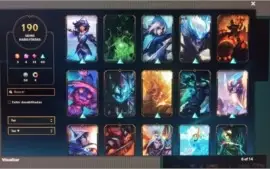 Conta LOL 190 skins negocio preço