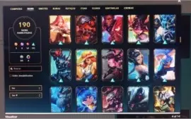 Conta LOL 190 skins negocio preço