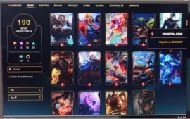 Conta LOL 190 skins negocio preço