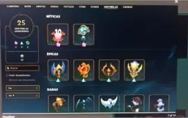 Conta LOL 190 skins negocio preço