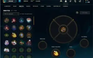 Conta diamante 4 com 28 Champs e 5 Skins + 5 Fragmentos