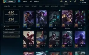 Conta prata 4 com TODOS os champs e 100 skins  ( MAIN ADC )